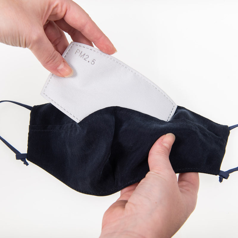 Premium Vegan Silk Face Coverings with filter pocket