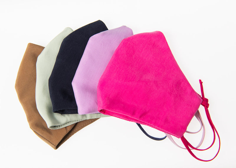 Premium Vegan Silk Face Coverings with filter pocket
