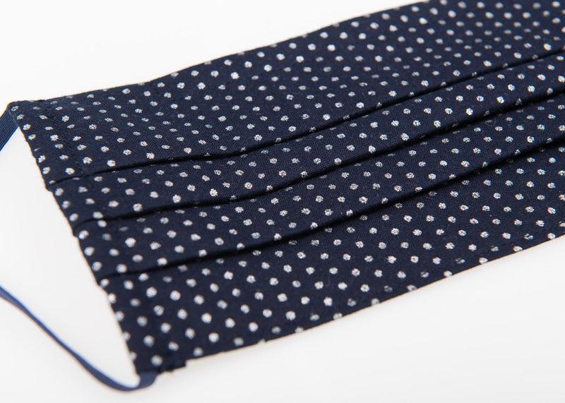 Small Metallic Polka Dots Classic European face covering
