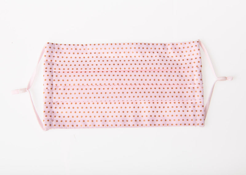 Small Metallic Polka Dots Classic European face covering