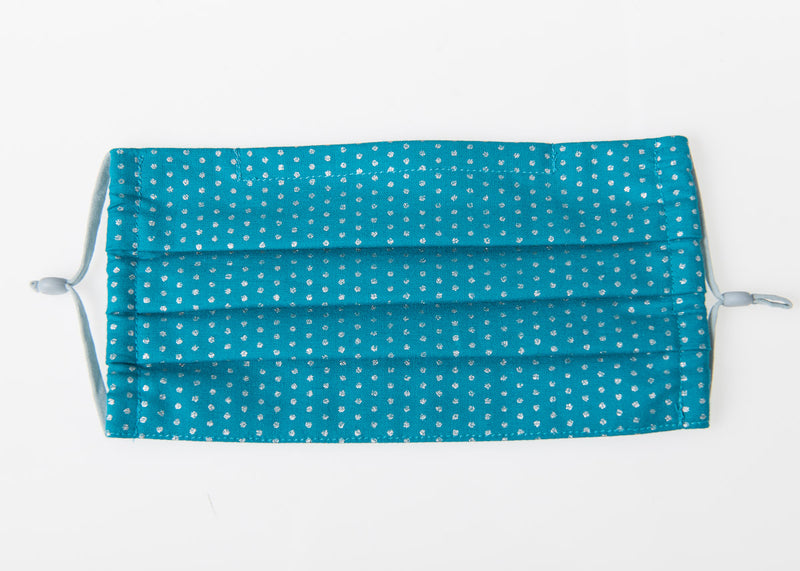 Small Metallic Polka Dots Classic European face covering