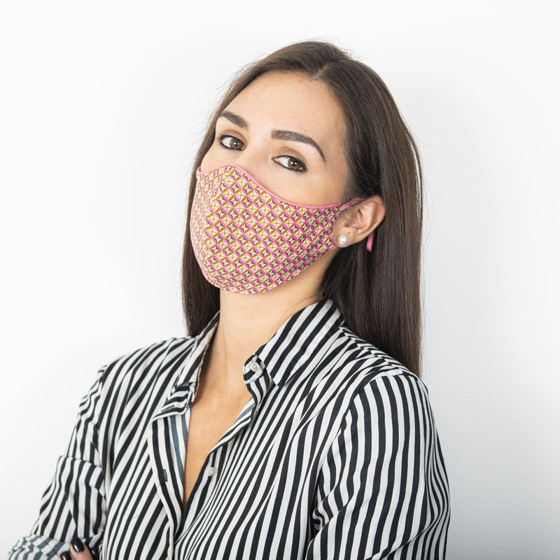 Small Geometric Liberty Tana Lawn Face covering